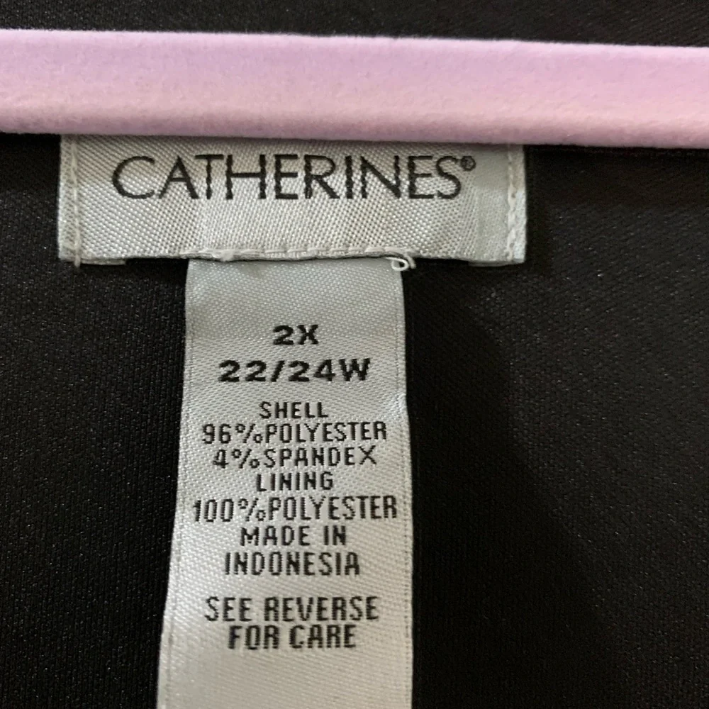 Catherines Black and White Sleeveless Maxi Dress - Picture 2 of 2